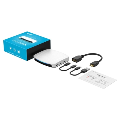 Carplay And Andriod Auto To Multi Media Tbox UHD USB HDMI Port 8G 128Gb SM6225 Android 13 Video Ai Box