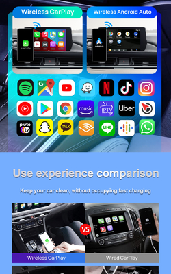 Cpc200 Tbox Ambient Usb Tbox Ambient Android 13.0 CarPlay Ai Box Sim Tf Card Slot Wireless Mouse Remote Control Car Play Box