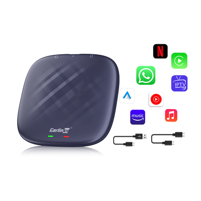 Wireless CarPlay Smart Car Ai Box Tbox Plus 8-Core 8g 128gb with Streaming Apps YouTube Netflix Wifi GPS LTE Android 13