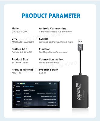 CPC200-CCPA USB Dongle For Android Head Units Wireless Carplay And Android Auto AI Box Upgrade Car Screen