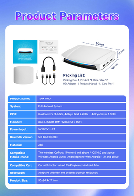 Wired Carplay And Android Auto To Tbox Youtube Netflix Car Multimedia Play Carlink TBox UHD HDMI Wireless Ai Box