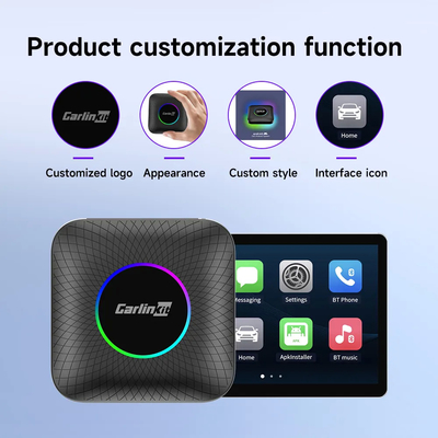 Cpc200 Tbox Ambient Usb Tbox Ambient Android 13.0 CarPlay Ai Box Sim Tf Card Slot Wireless Mouse Remote Control Car Play Box
