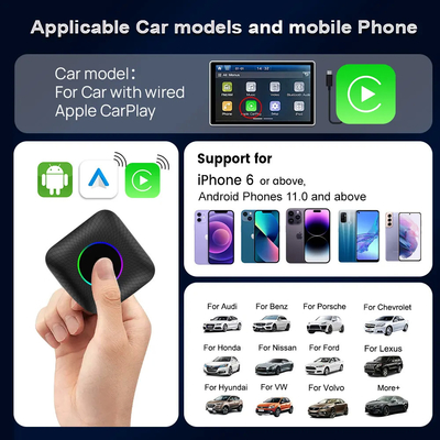 Multi Media New Cpc200 Tbox Ambient Usb 128 Gb Sim Tf Card Slot Wireless Mouse Remote Control Car Play Box Carplay Ai Android 13 SDM660