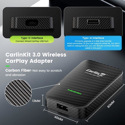 U2W Car Carplay Wired To Wireless Adapter Portable Multimedia Wireless Car Play Ai Box