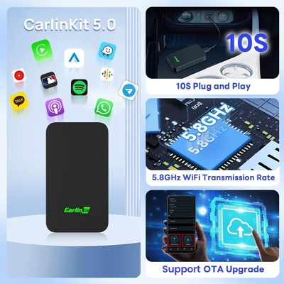 U2W Car Carplay Wired To Wireless Adapter Portable Multimedia Wireless Car Play Ai Box