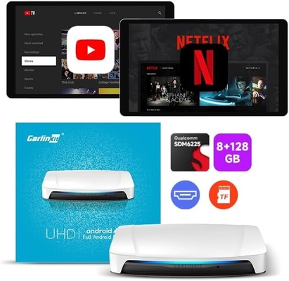 Carlinkit Tbox UHD TV Box Android 13 CarPlay AI Box SM6225 8Gb Adapter 4K HD Video Output