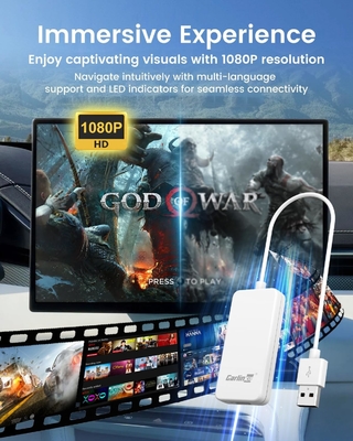 HD2CP Carplay to HDMI Adapter Conversion Box Dongle Multi Media Car Fire TV Stick Mate Video Input 1080P
