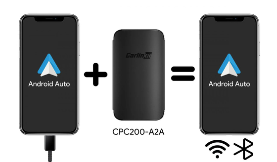 Android Auto Wired To Wireless Adapter Smart Ai Box Plug And Play Dongle CPC200-A2A