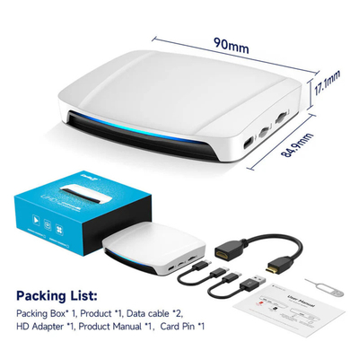 Carplay Andriod Auto to Multi Media Adapter for Wireless Youtube Netflix Tbox UHD USB HDMI Port 4G 64Gb SDM660 Ai Box