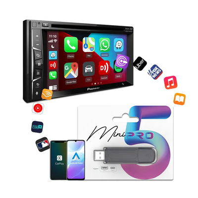 Wired To Wireless Adapter Carplay and Android Auto  Mini SE Pro Compatible With IOS 10 & Android 10