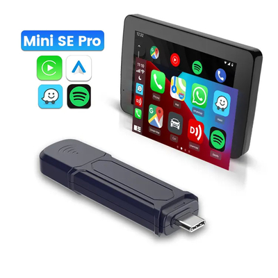 Mini SE Pro Wired to Wireless Adapter Car Play Android Auto 2 In 1  USB Type C Dongle Ai Box