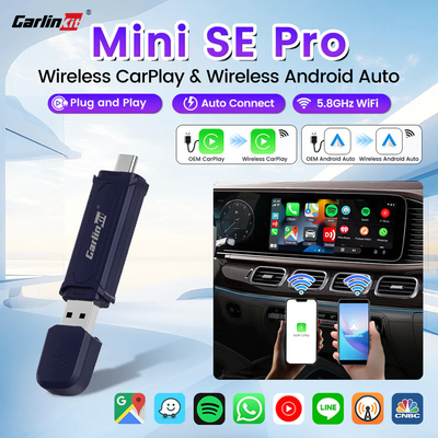 Wired Carplay And Android Auto To Wireless Mini SE5-Pro Ai Box With Steering Wheel Controls