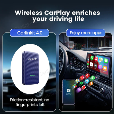 CP2A Wired to Wireless Adapter Carplay  & Android Auto 2 In 1 Adapter Dongle Auto Connection Standalone Smart Box