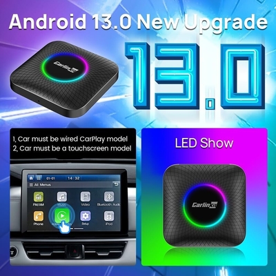 CPC200-Tbox Ambient USB Ai Box SDM660 Wireless Carplay Android 13.0 Adapter Compatible 2016-2022 Built-In Wired Carplay Car