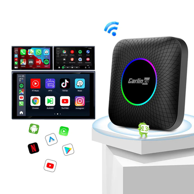 Multi-media TBox CPC200-tbox ambient Carplay & android auto AI Box  Android 13 8+128GB QCM6225 8-core Wireless TV Auto