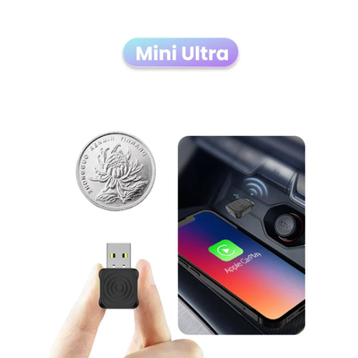 Portable Wireless Carplay and Android Auto Adapter for Original Car Dual Core 1.0GHz MIPS CPU Bluetooth Version 5.4