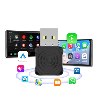 5.8GHz WiFi Frequency Dual core 1.0GHz MIPS CPU Mini Ultra Adapter for Carplay Android Auto Steering Wheel Control USB AI Box