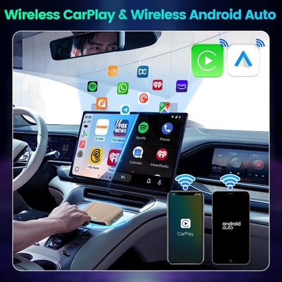 Android 15 CarPlay AI Box 8GB RAM 256GB ROM Wireless Adapter