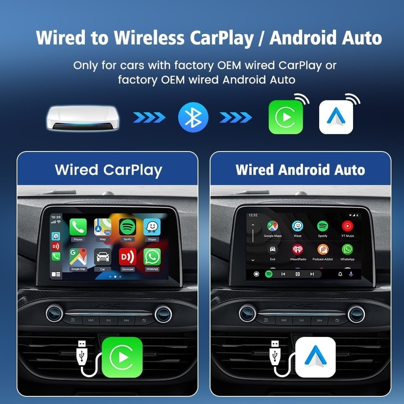 CPC200-TBox SM6225 Multimedia Andriod and Carplay 64Gb T-Box UHD Wireless Ai Box Youtube Netflix
