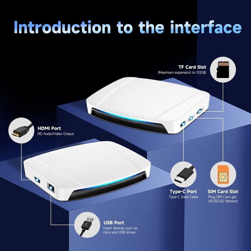 Carplay Andriod Auto to Multi Media Adapter for Wireless Youtube Netflix Tbox UHD USB HDMI Port 4G 64Gb SDM660 Ai Box