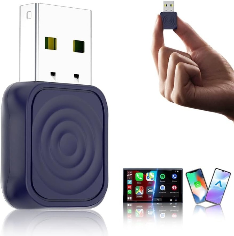 Portable Smart 2 in 1 Player Carlinkit Mini Ultra1 Type C USB Carplay Dongle with 5.8GHz WiFi and Dual Core 1.0GHz MIPS CPU