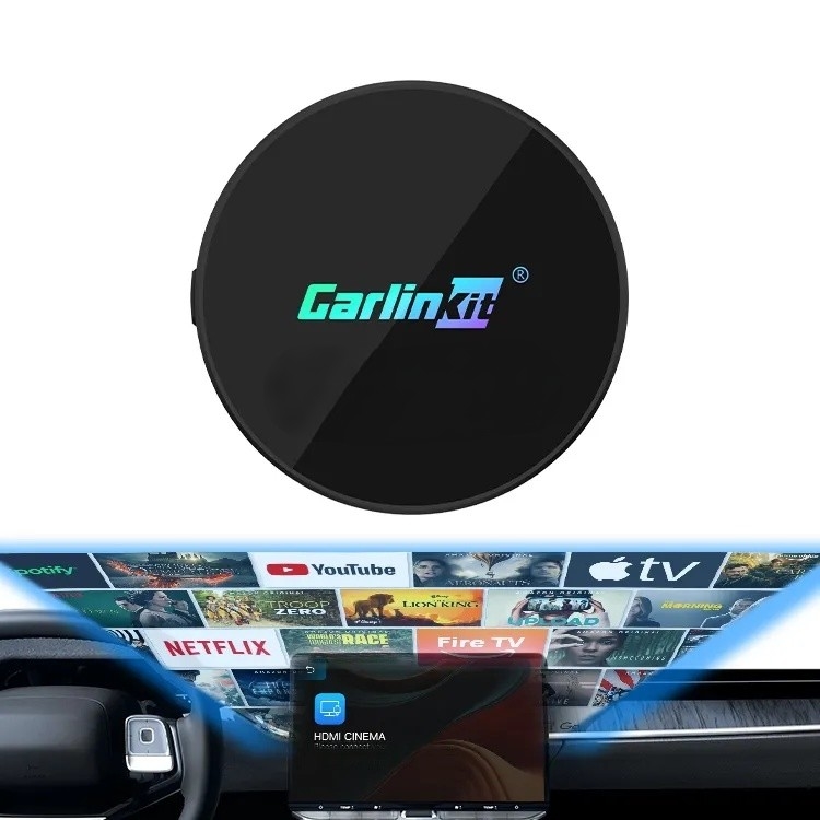 HD2CP Pro Wireless Adapter Carplay Android Auto to Hdmi Video Input Conversion Box Compatible with CarPlay Wired Cars